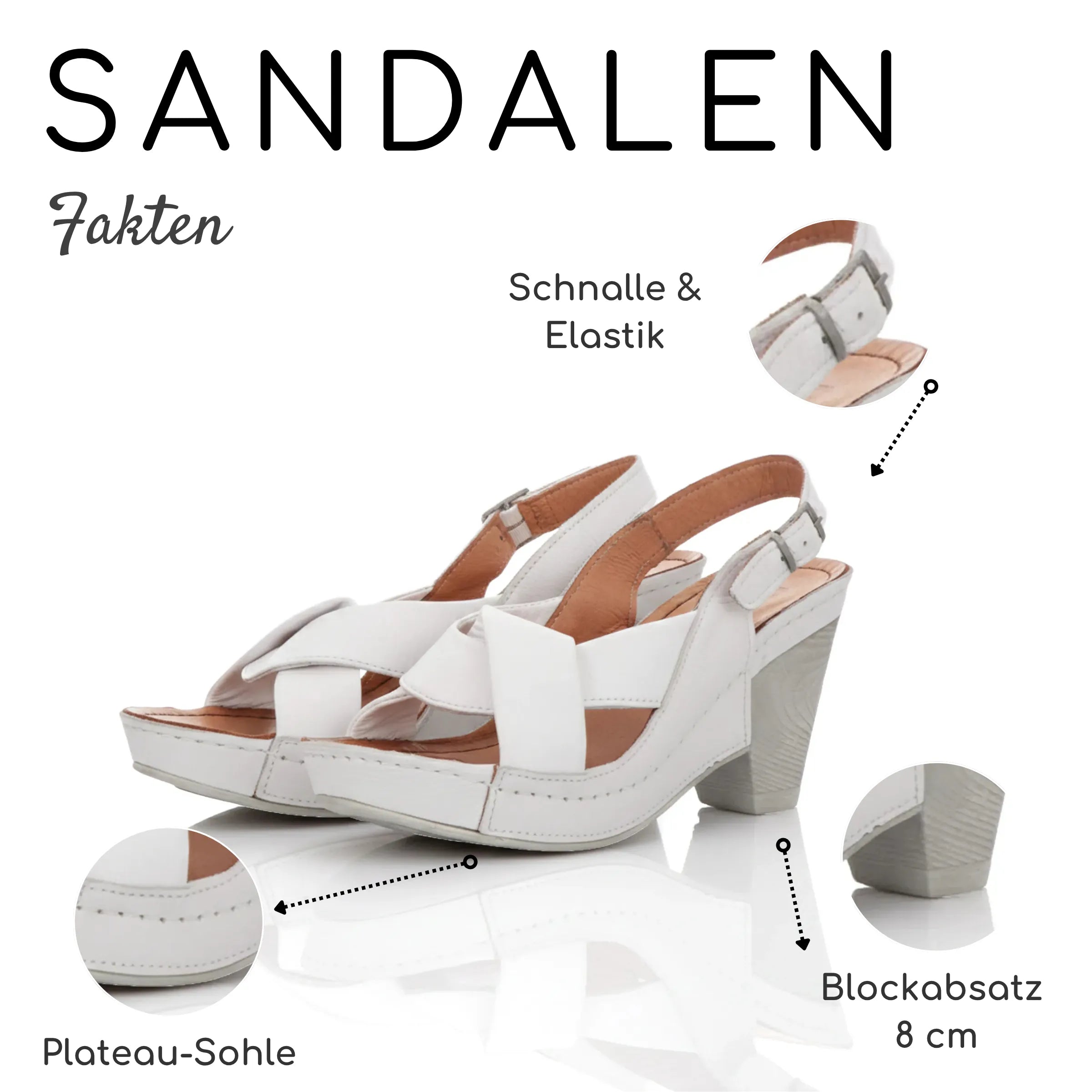 Gemini Damen Sandale weiß