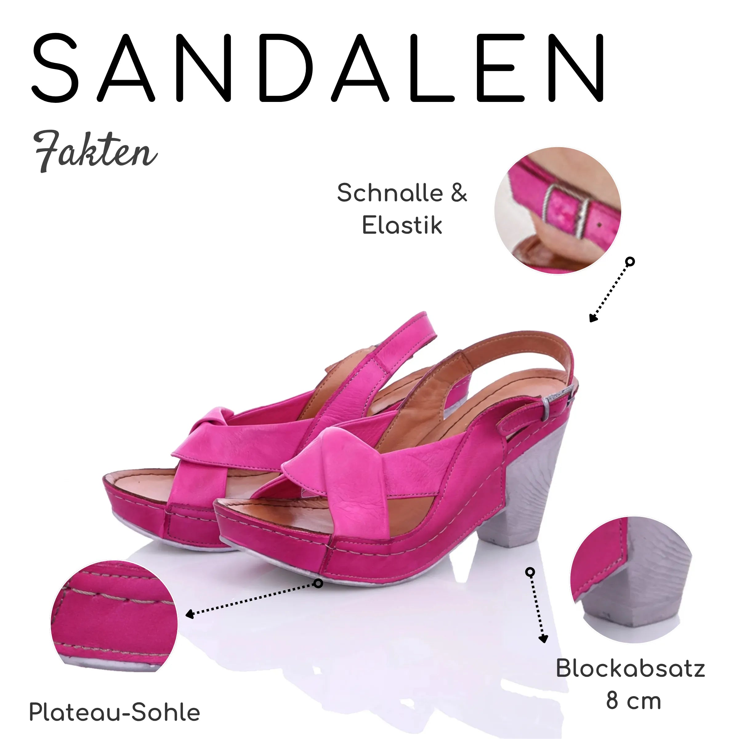 Gemini Damen Sandale pink