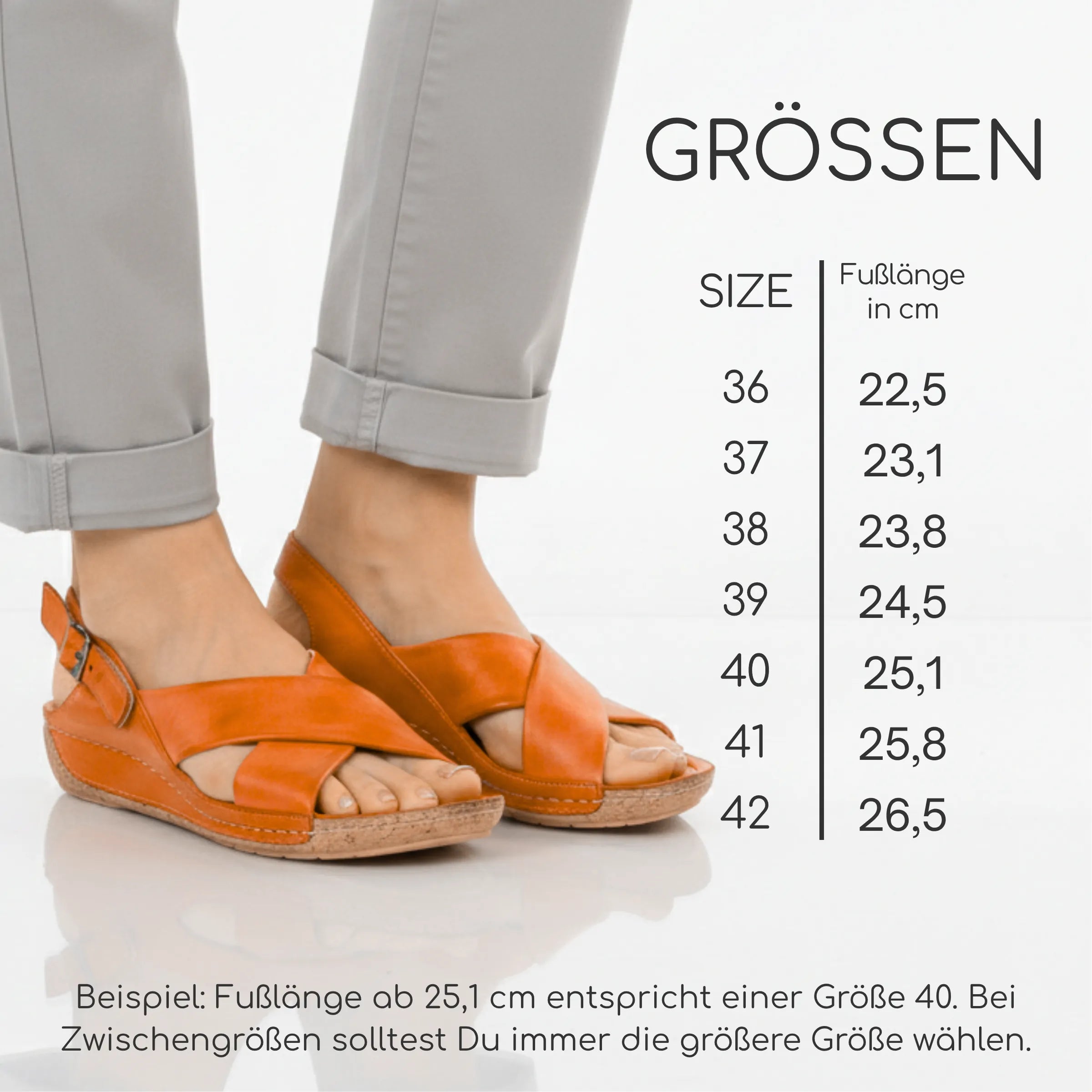 Gemini Damen Sandale orange