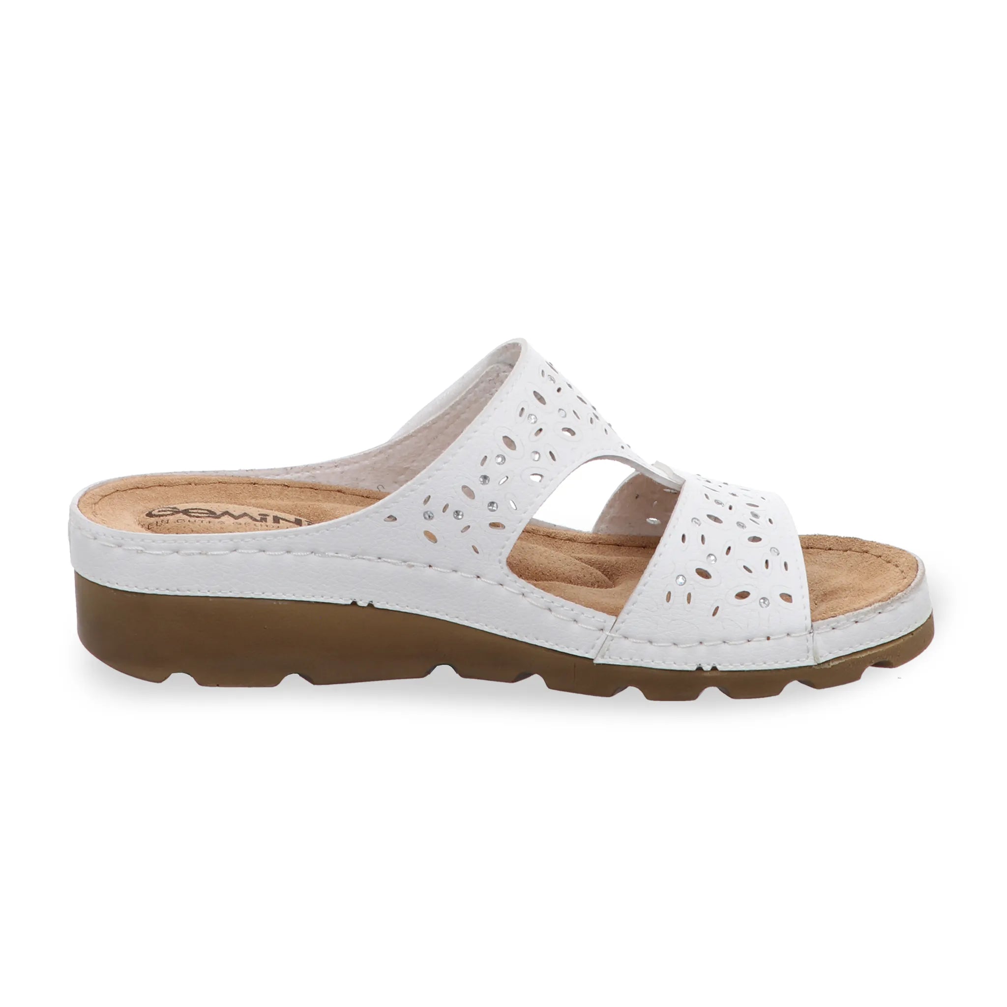 Gemini Damen Pantolette weiß - Gemini Schuhe