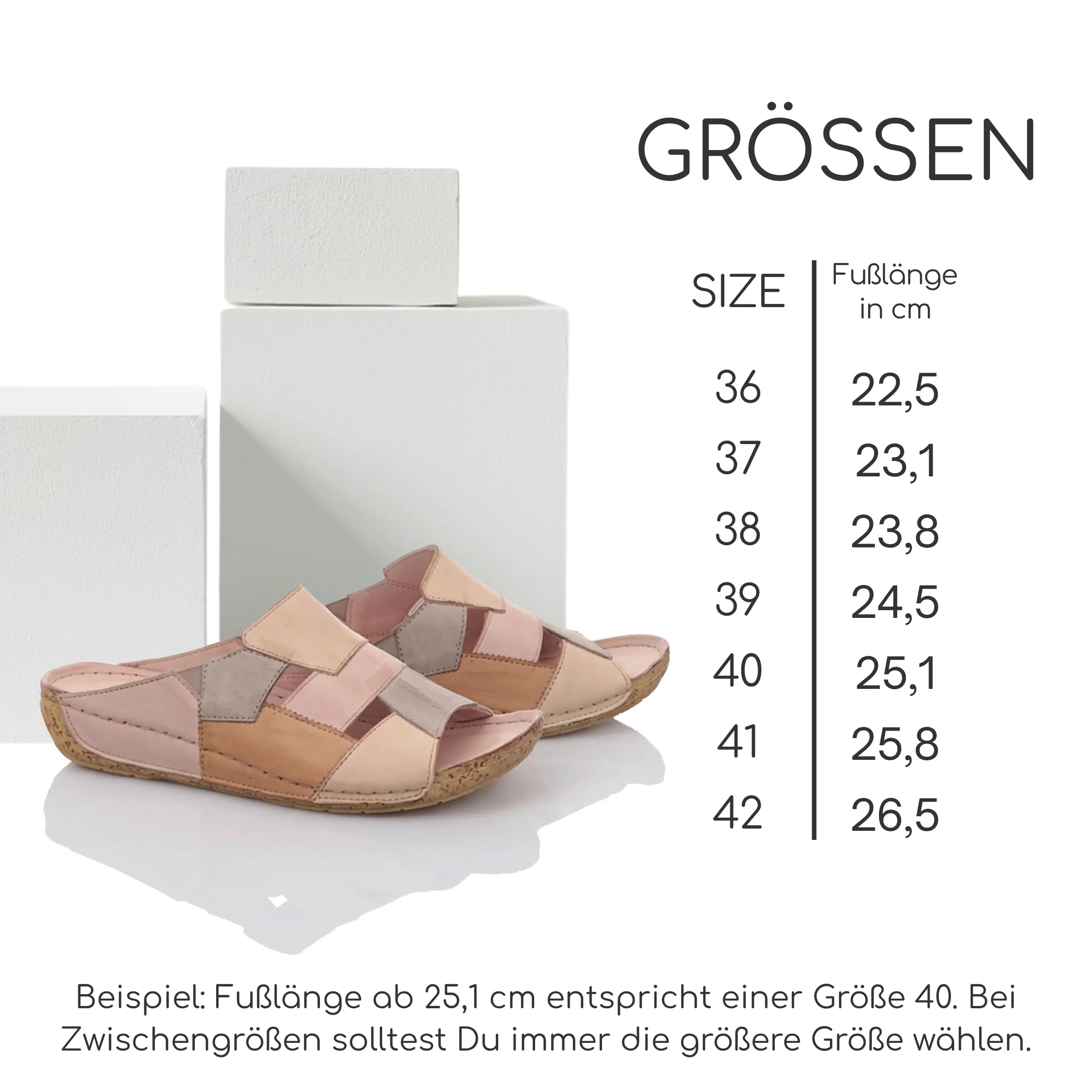 Gemini Damen Pantolette bunt - Gemini Schuhe