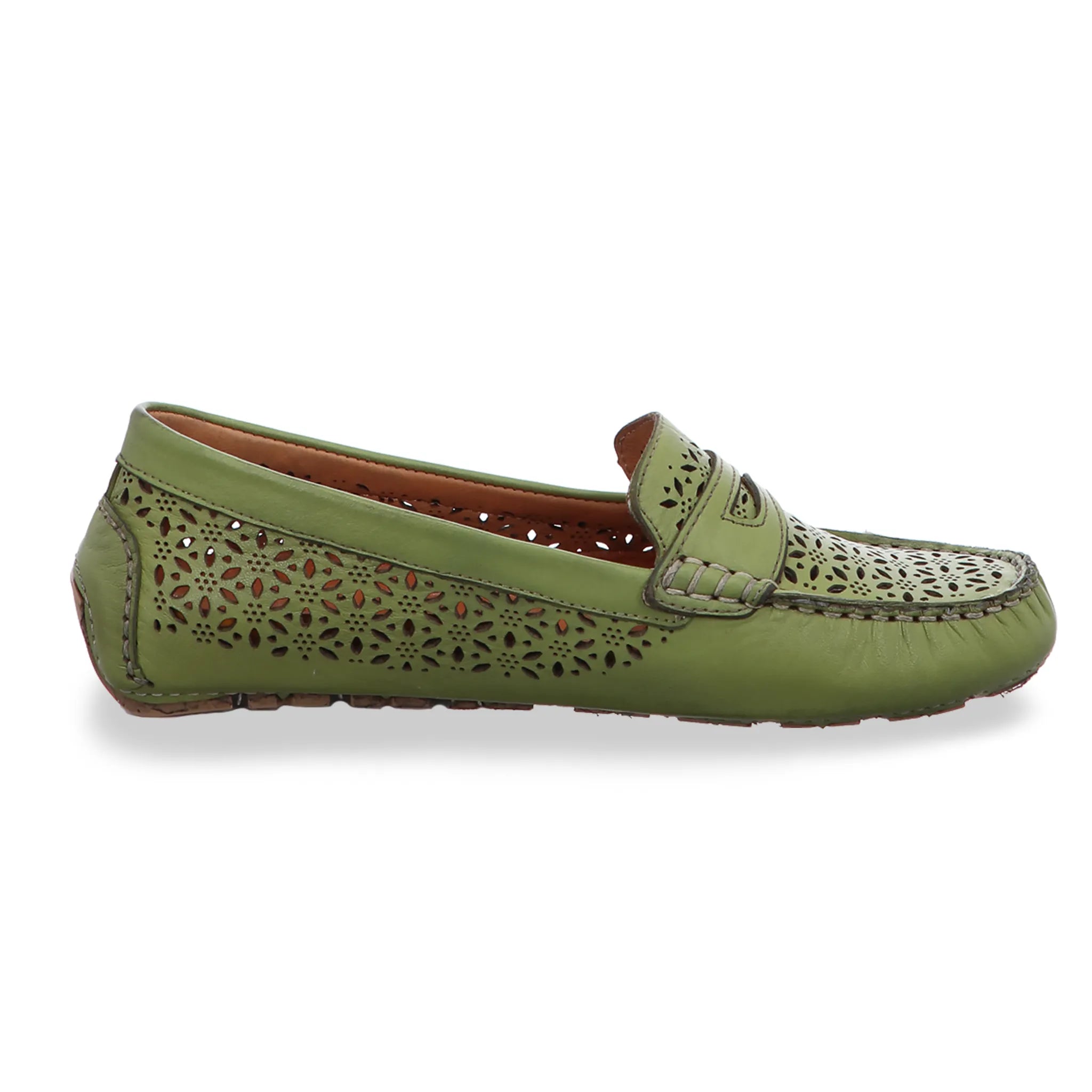 Gemini Damen Slipper grün - Gemini Schuhe - Bildbeschreibung