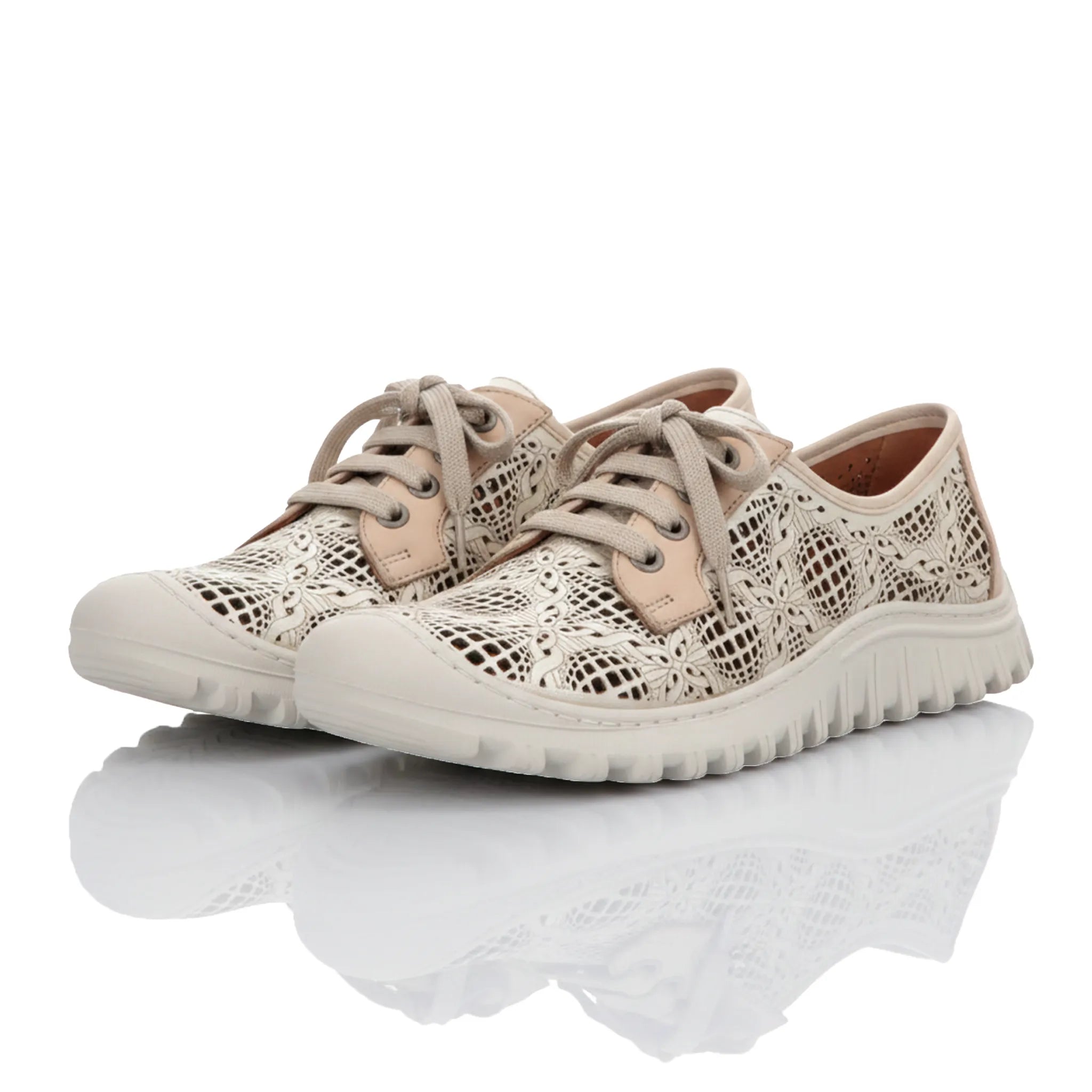 Gemini Damen Schnürschuh gold - Gemini Schuhe