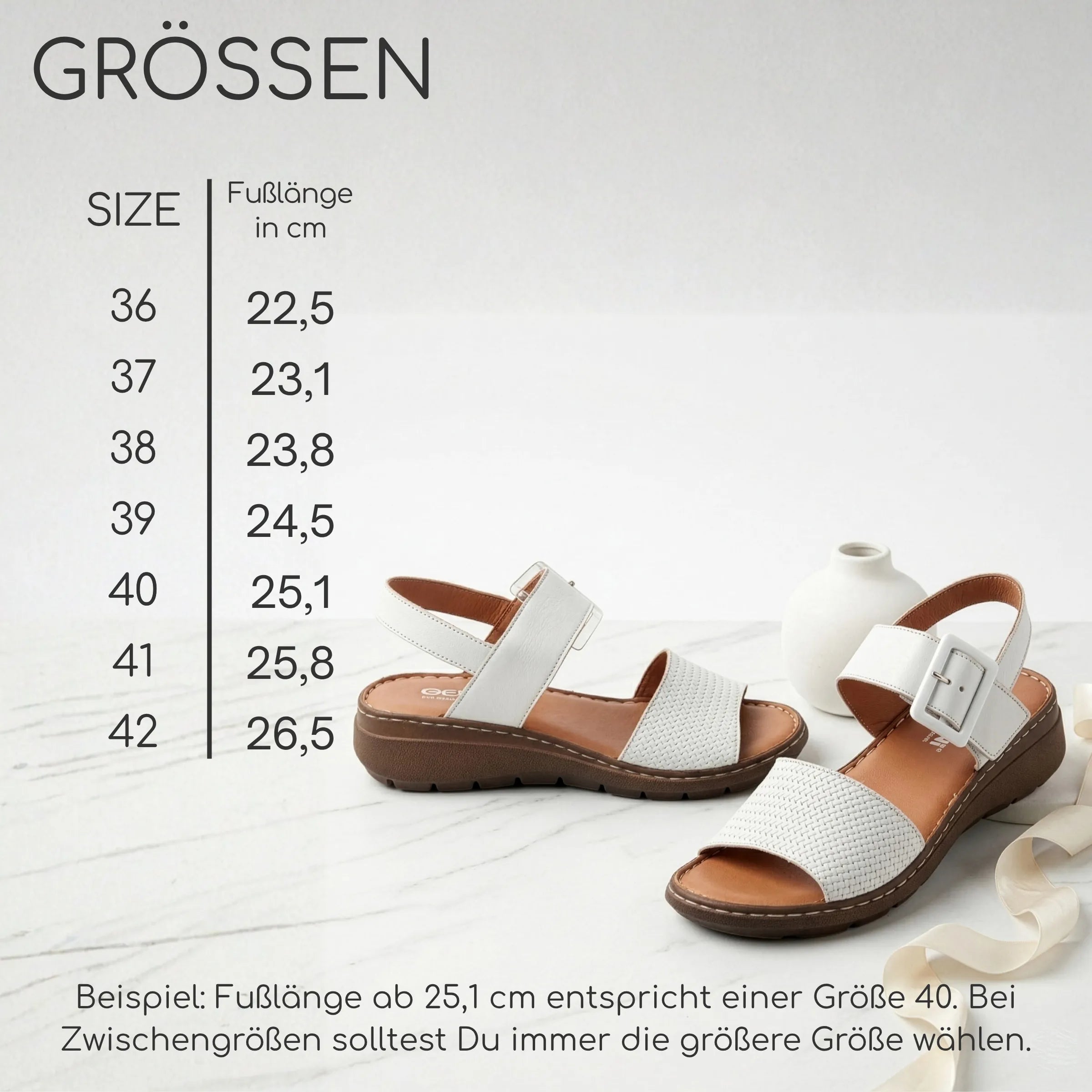 Gemini Damen Sandale weiß - Gemini Schuhe