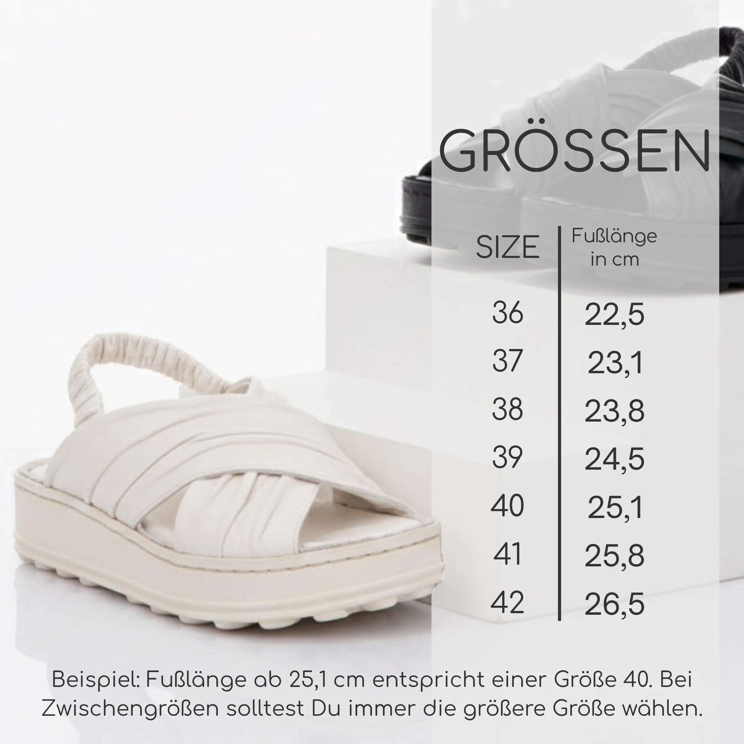 Gemini Damen Sandale beige aus Leder mit breiten Riemen und elastischem Verschluss