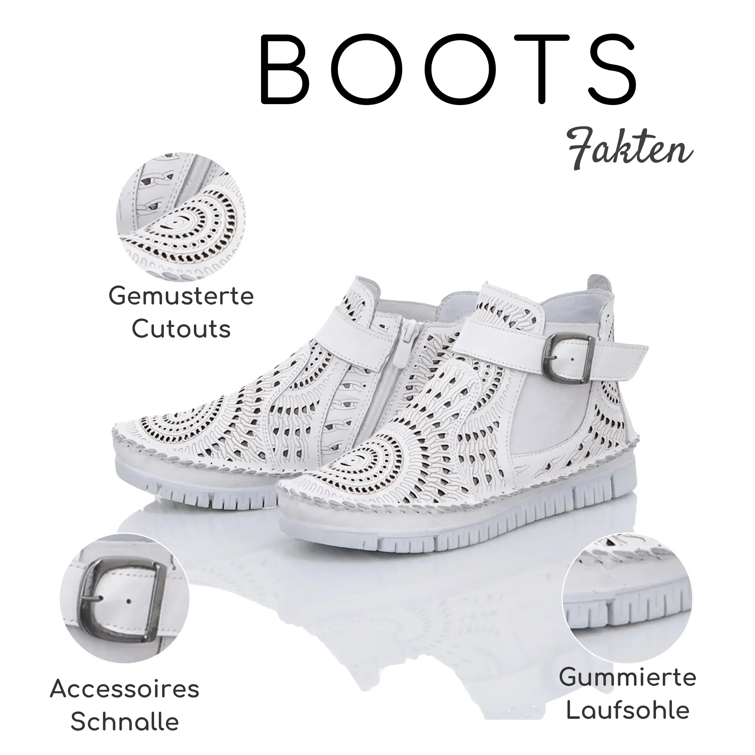 Gemini Damen Boot weiß - Gemini Schuhe