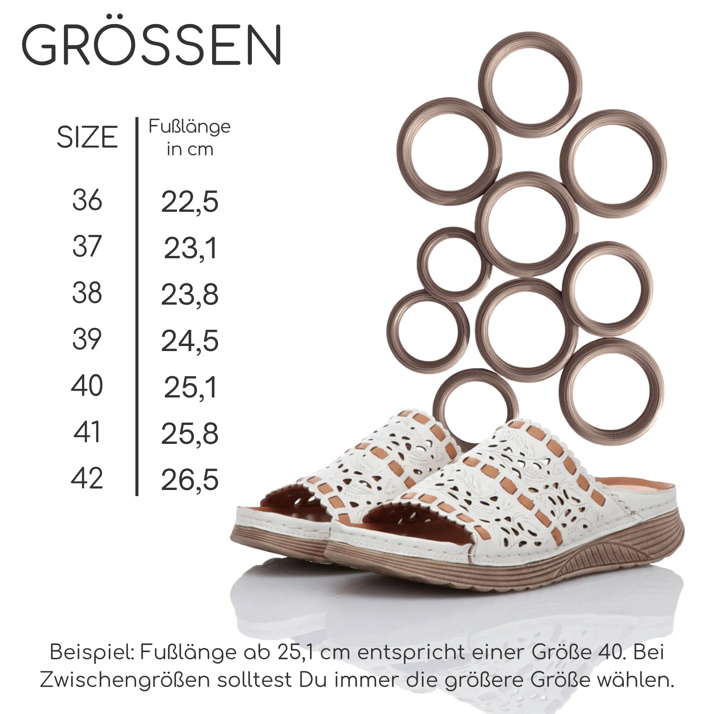 Gemini Damen Pantolette weiß - Gemini Schuhe