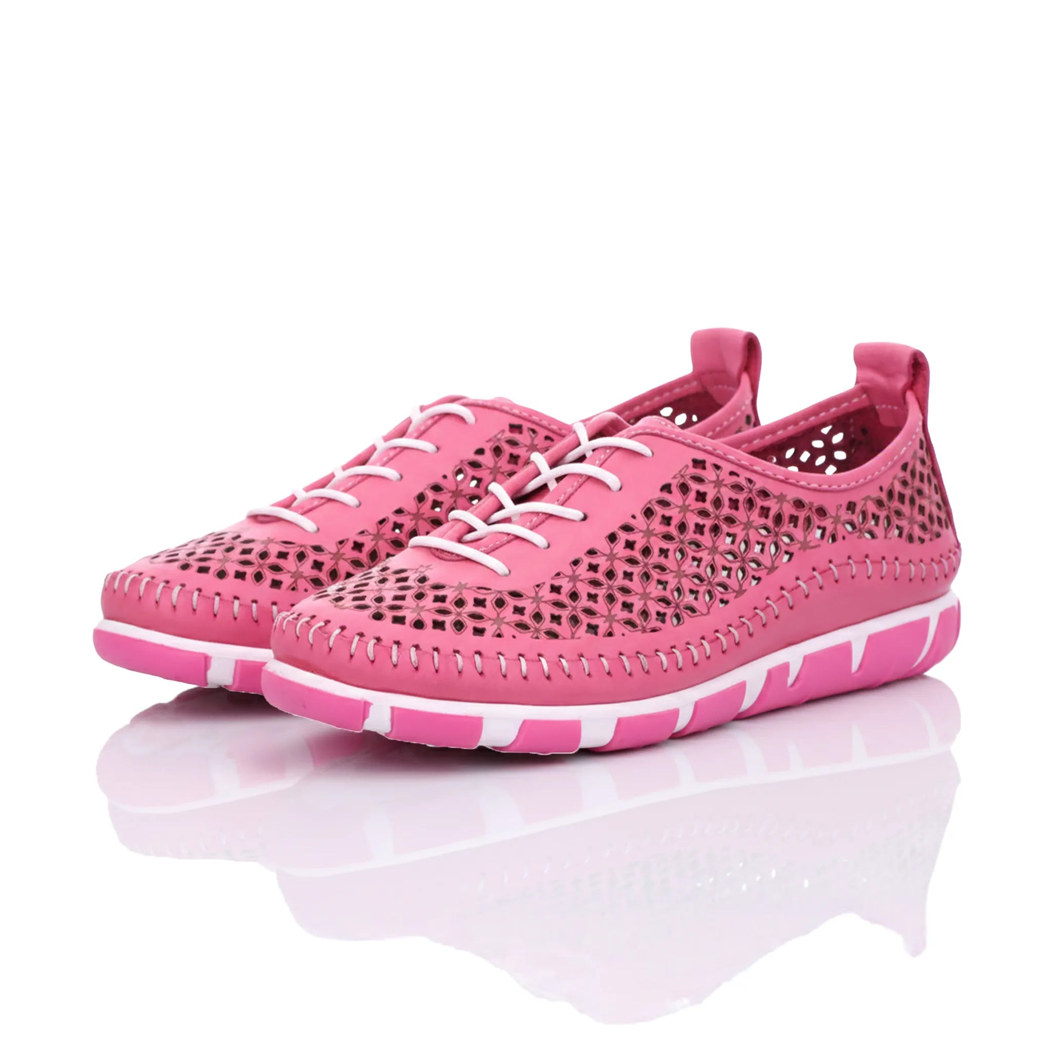 Gemini Damen Schnürschuh pink - Gemini Schuhe