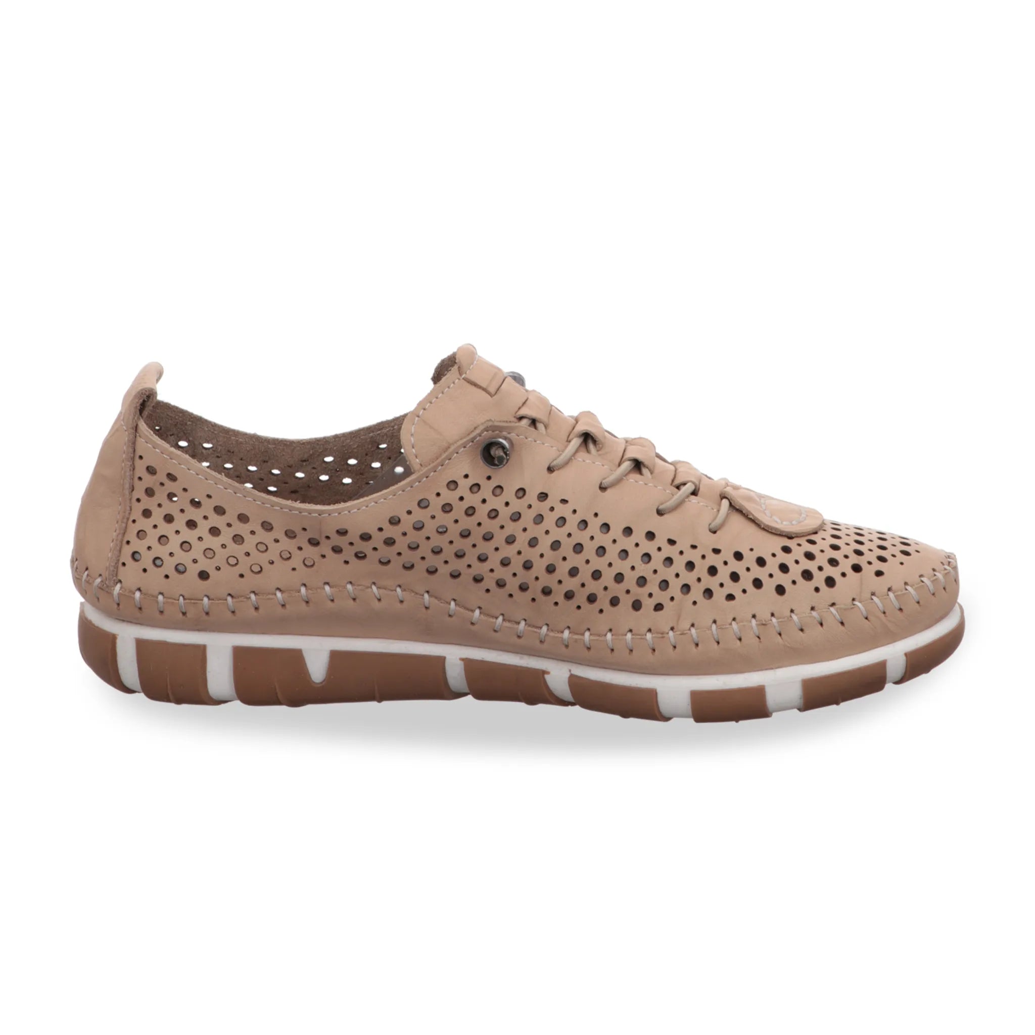 Gemini Damen Schnürschuh beige - Gemini Schuhe