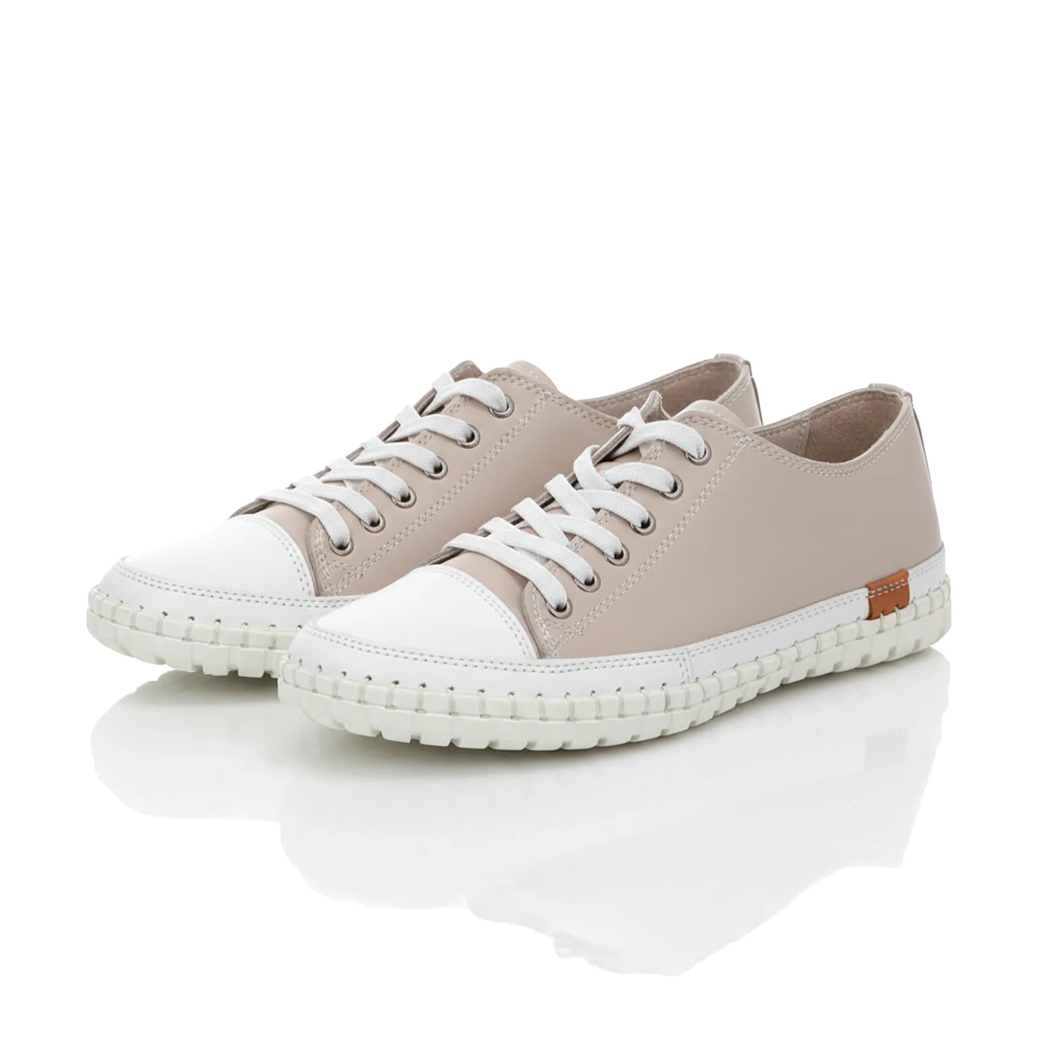 Gemini Damen Schnürschuh beige - Gemini Schuhe