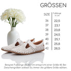 Gemini Damen Slipper weiß Groessentabelle