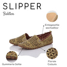 Gemini Damen Slipper grün Fakten Wechselsohle, gummierte Sohle