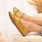 Gemini Damen Slipper ocker - Gemini Schuhe - Bildbeschreibung