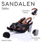 Gemini Damen Sandale schwarz