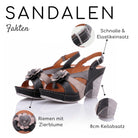 Gemini Damen Sandale schwarz