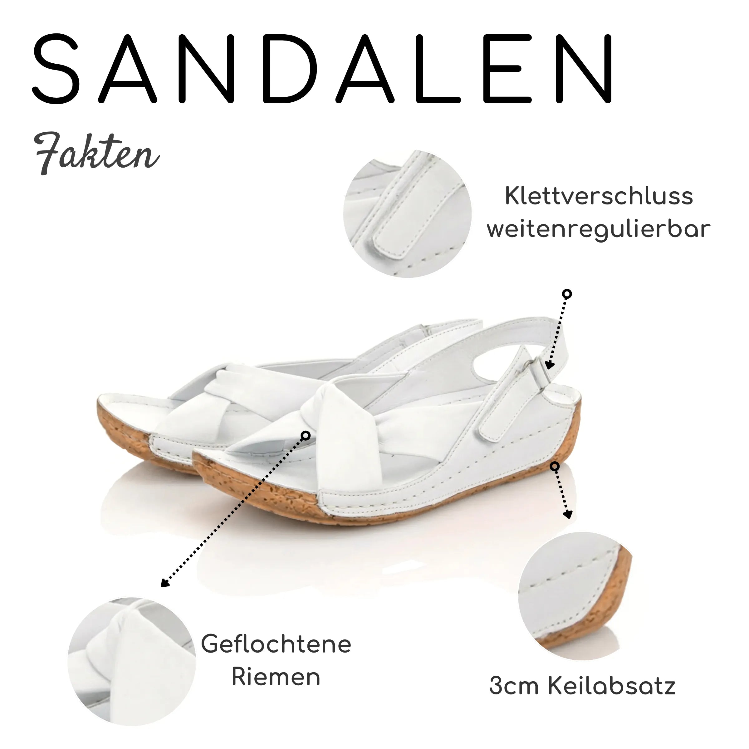Gemini Damen Sandale weiß