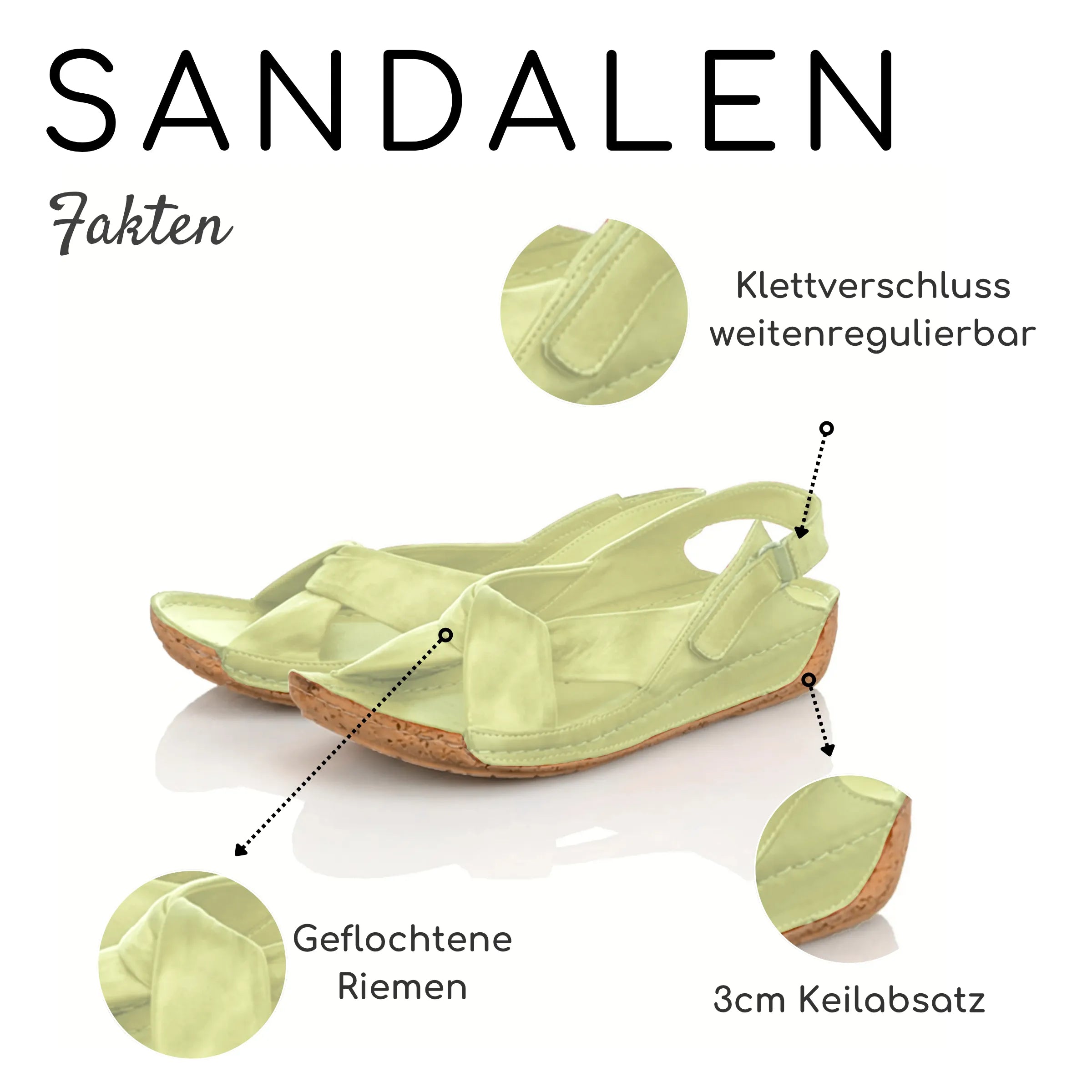 Gemini Damen Sandale grün