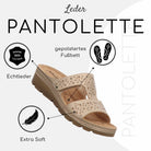 Gemini Damen Pantolette gold - Gemini Schuhe
