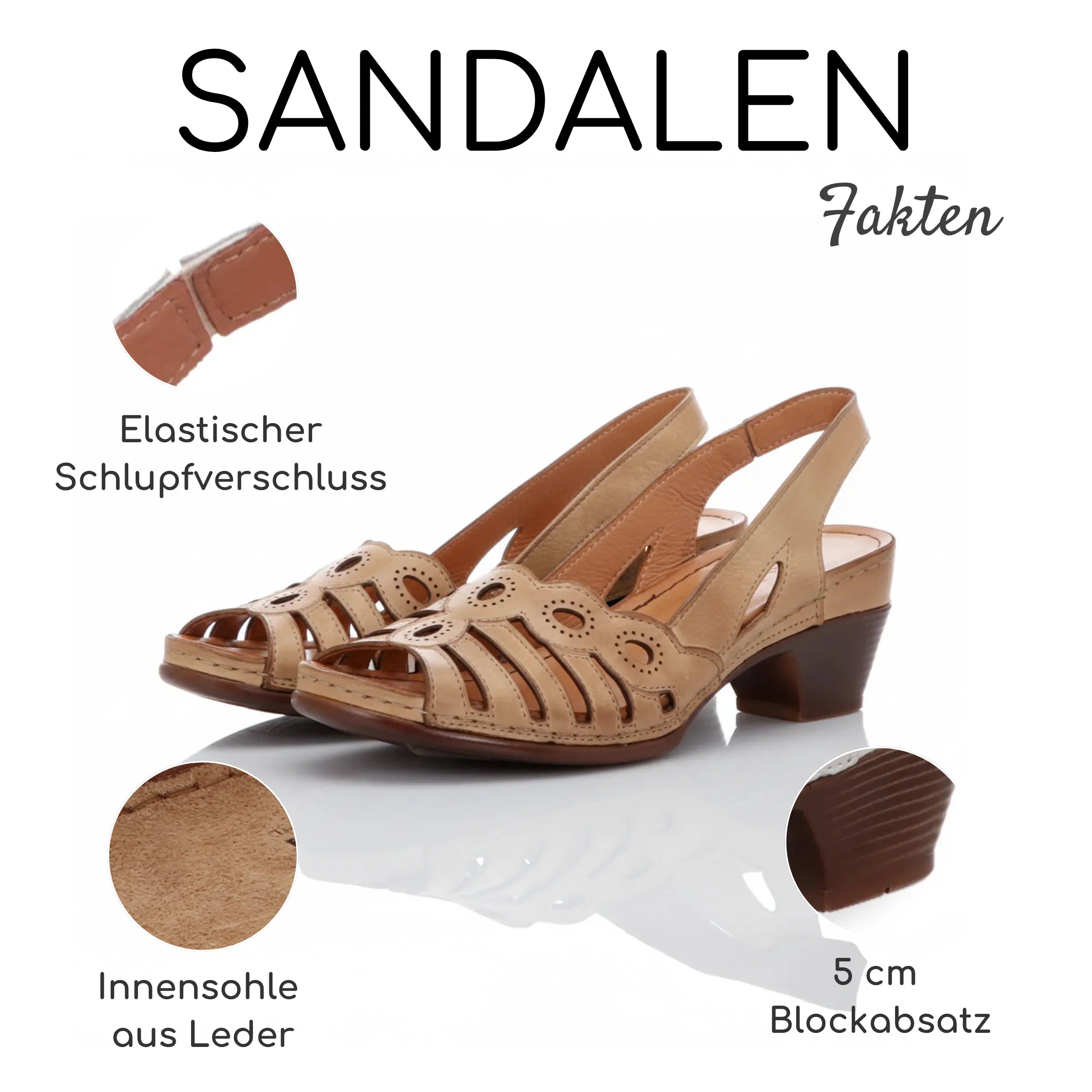 Gemini Damen Sandale braun - Gemini Schuhe