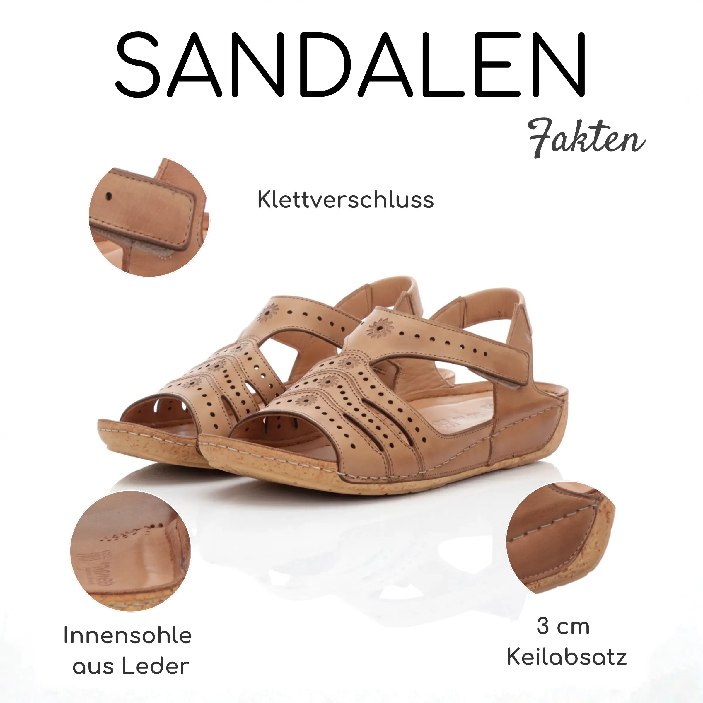 Gemini Damen Sandale braun - Gemini Schuhe