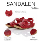Gemini Damen Sandale rot - Gemini Schuhe