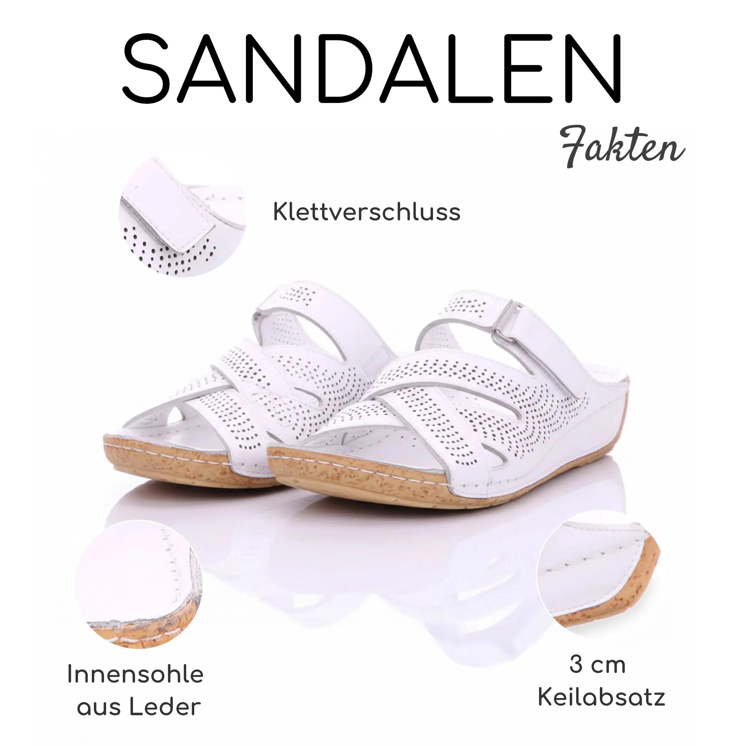 Gemini Damen Pantolette weiß - Gemini Schuhe