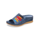 Gemini Damen Pantolette blau - Gemini Schuhe - Bildbeschreibung