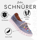 Gemini Damen Schnürschuh blau - Gemini Schuhe