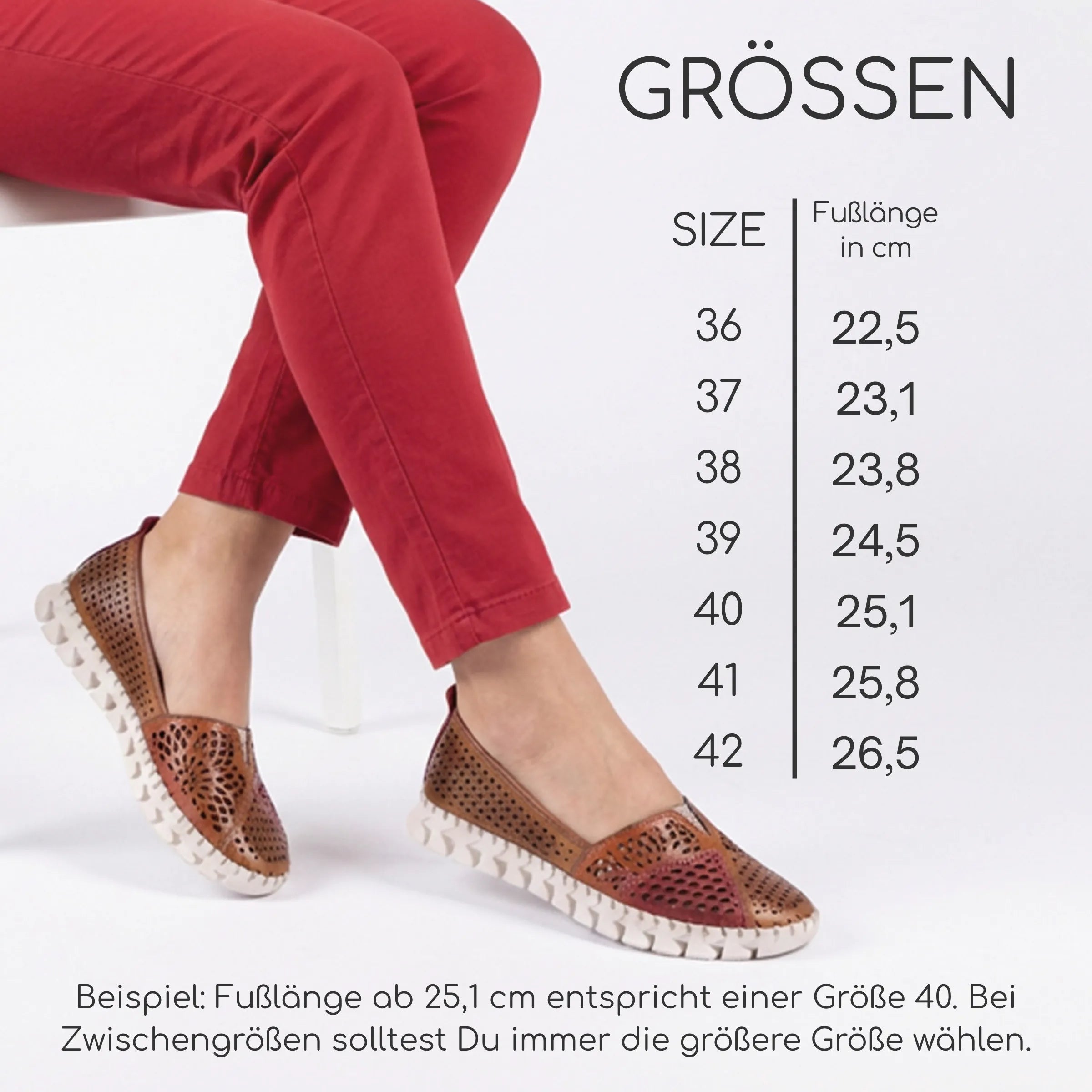 Gemini Damen Slipper braun - Colourblocking mit hellbraun und rot, Cutouts