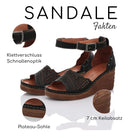 Gemini Damen Sandale schwarz - Gemini Schuhe