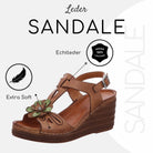Gemini Damen Sandale braun - Gemini Schuhe