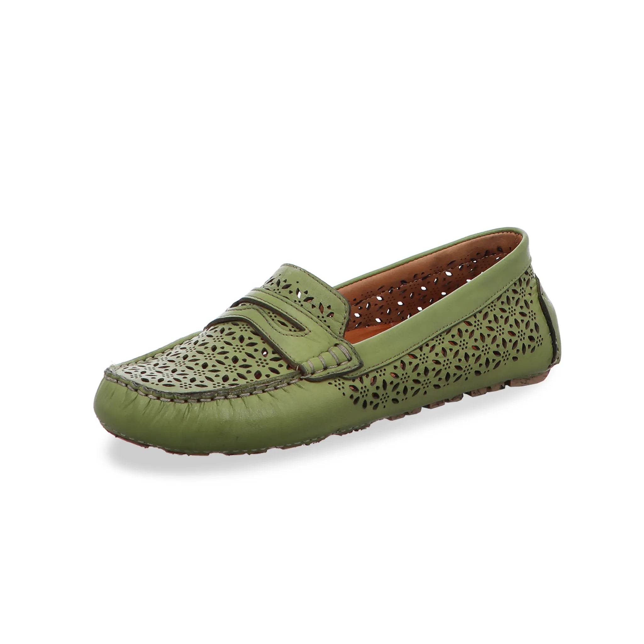 Gemini Damen Slipper grün - Gemini Schuhe - Bildbeschreibung