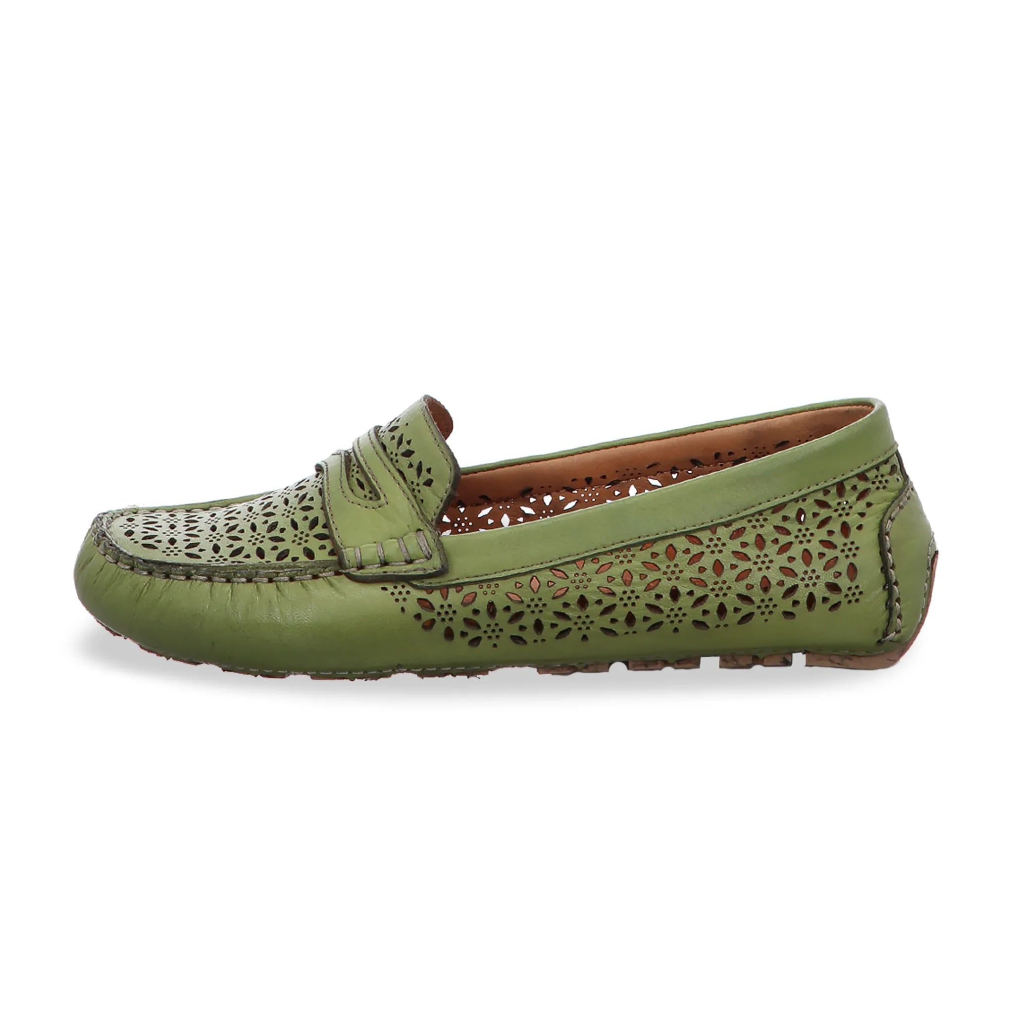 Gemini Damen Slipper grün - Gemini Schuhe - Bildbeschreibung