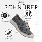 Gemini Damen Schnürschuh blau - Gemini Schuhe