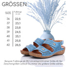 Gemini Damen Sandale blau - Gemini Schuhe