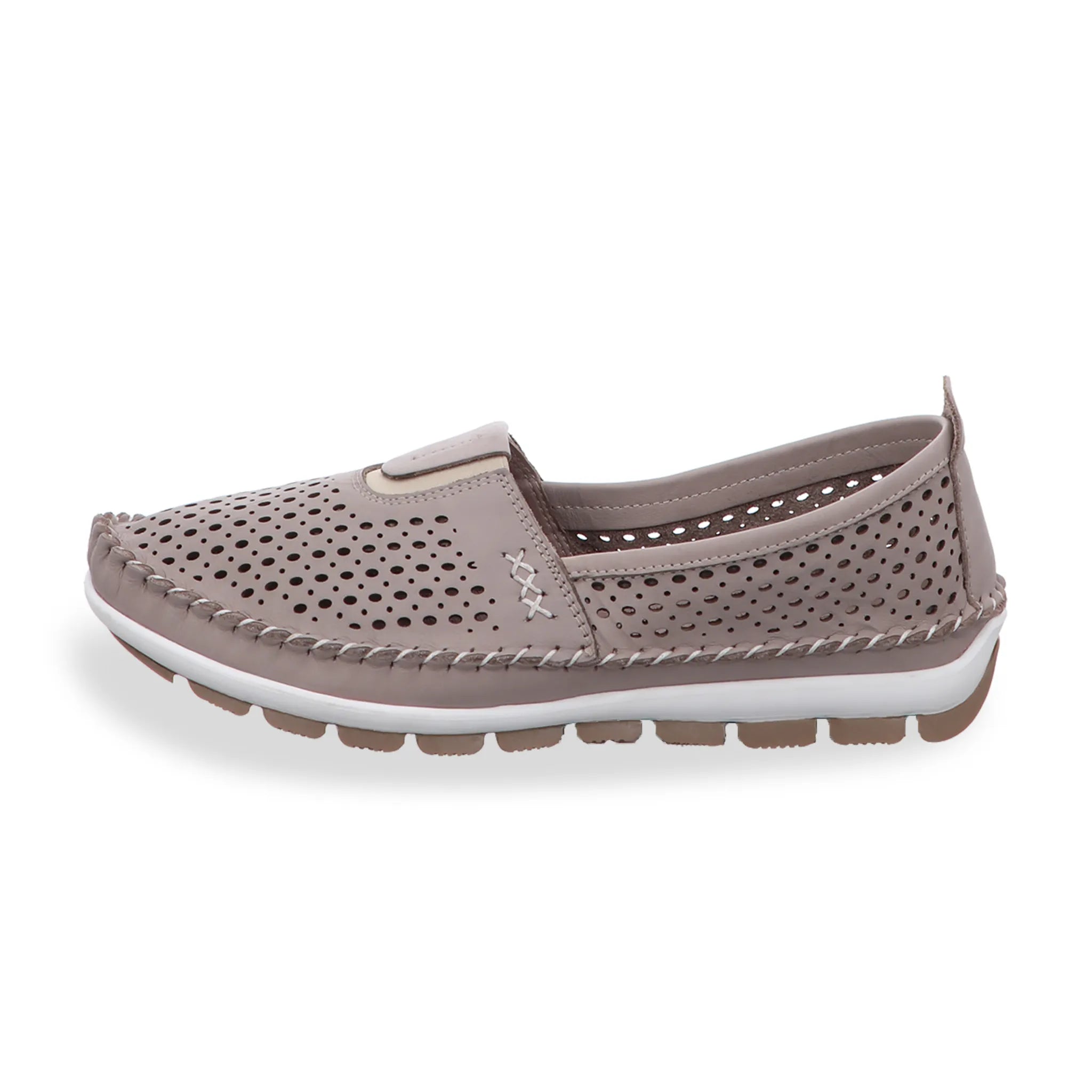 Gemini Damen Slipper taupe - Gemini Schuhe - Bildbeschreibung