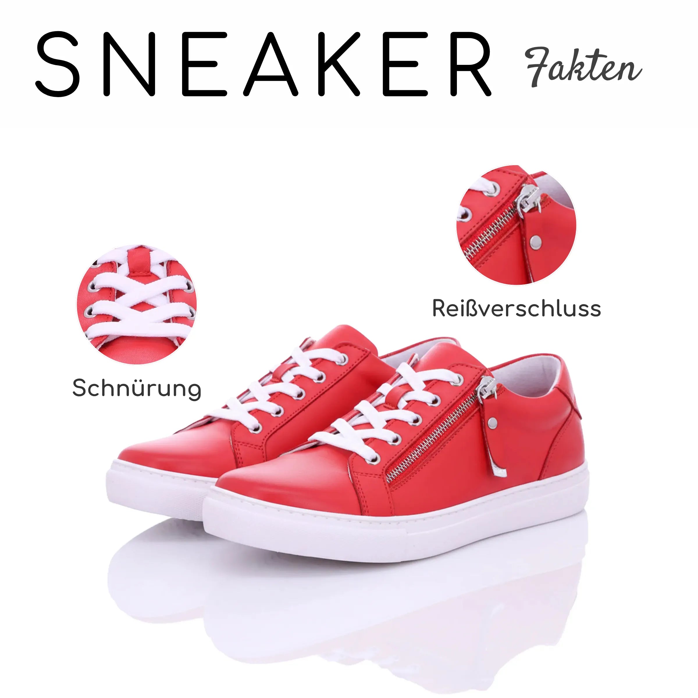 Gemini Damen Sneaker rot - Gemini Schuhe