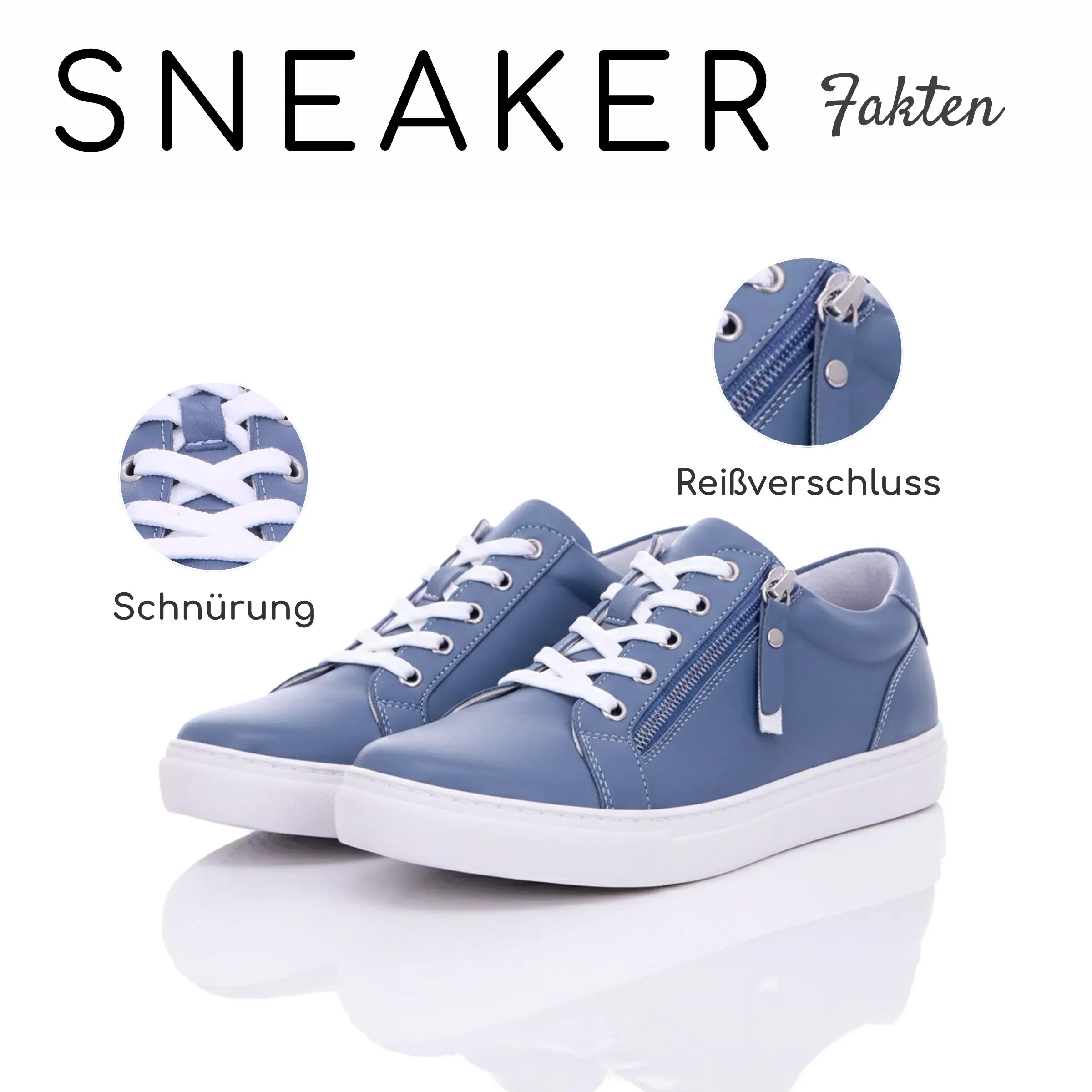 Gemini Damen Sneaker blau - Gemini Schuhe