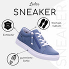 Gemini Damen Sneaker blau - Gemini Schuhe