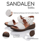 Gemini Damen Sandale weiß - Gemini Schuhe
