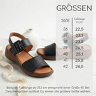 Gemini Damen Sandale schwarz - Gemini Schuhe