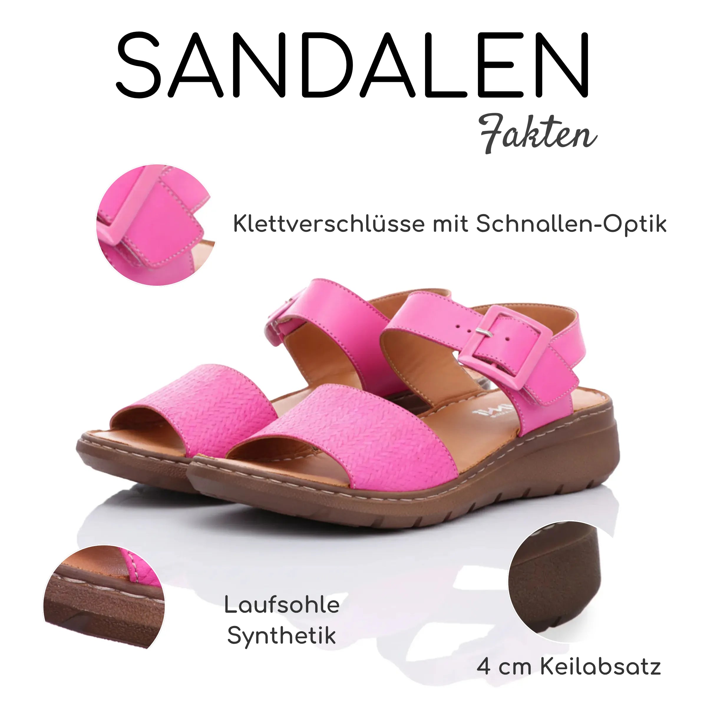 Gemini Damen Sandale pink - Gemini Schuhe