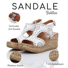 Gemini Damen Sandale weiß - Gemini Schuhe