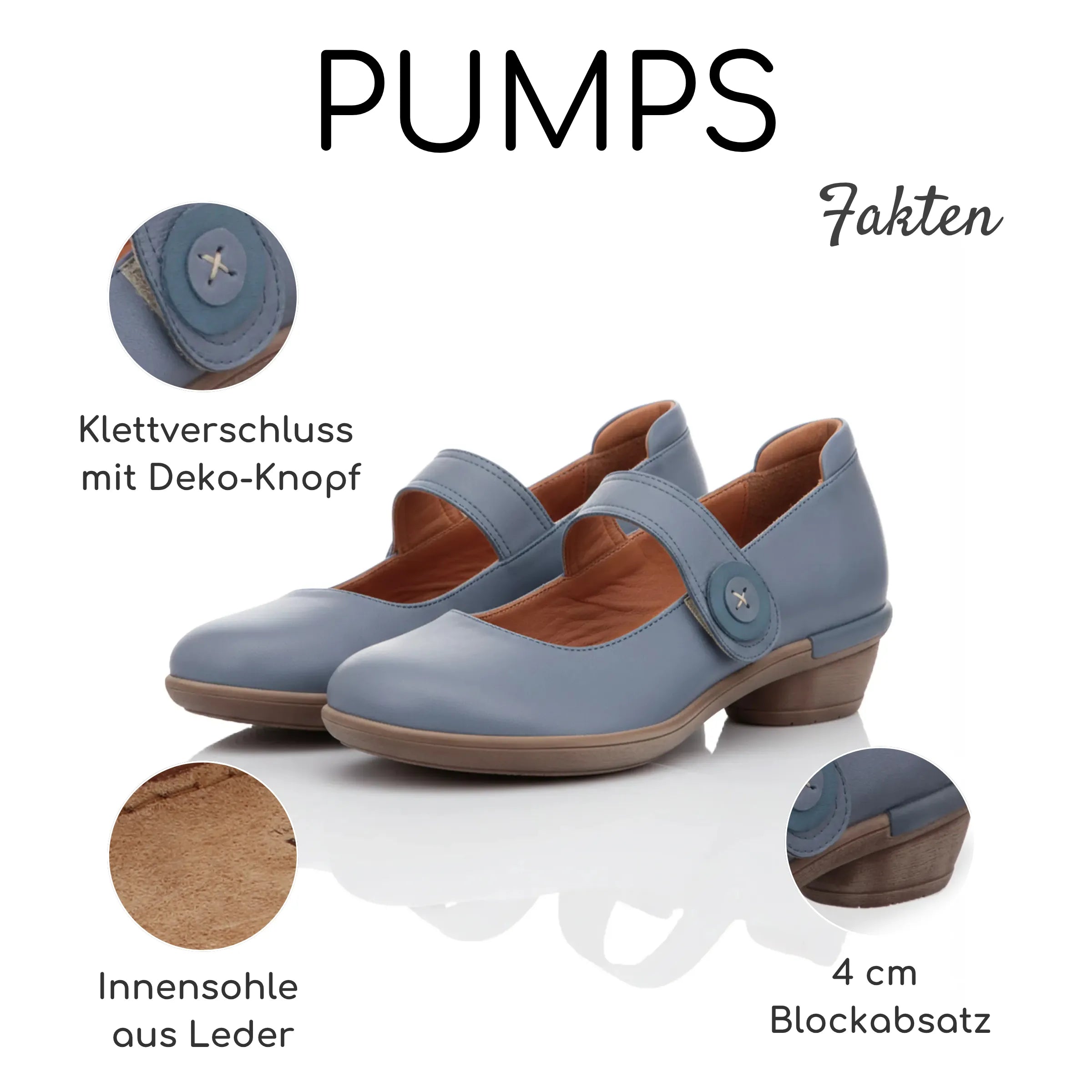 Gemini Damen Pumps blau - Gemini Schuhe
