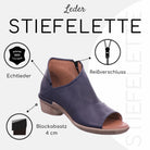 Gemini Damen Stiefelette blau - Gemini Schuhe