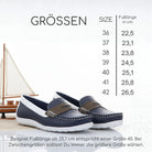 Gemini Damen Slipper blau - Maritimer Stil, weiße Sohle