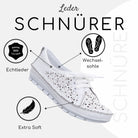 Gemini Damen Schnürschuh weiß, Maritimer Stil,