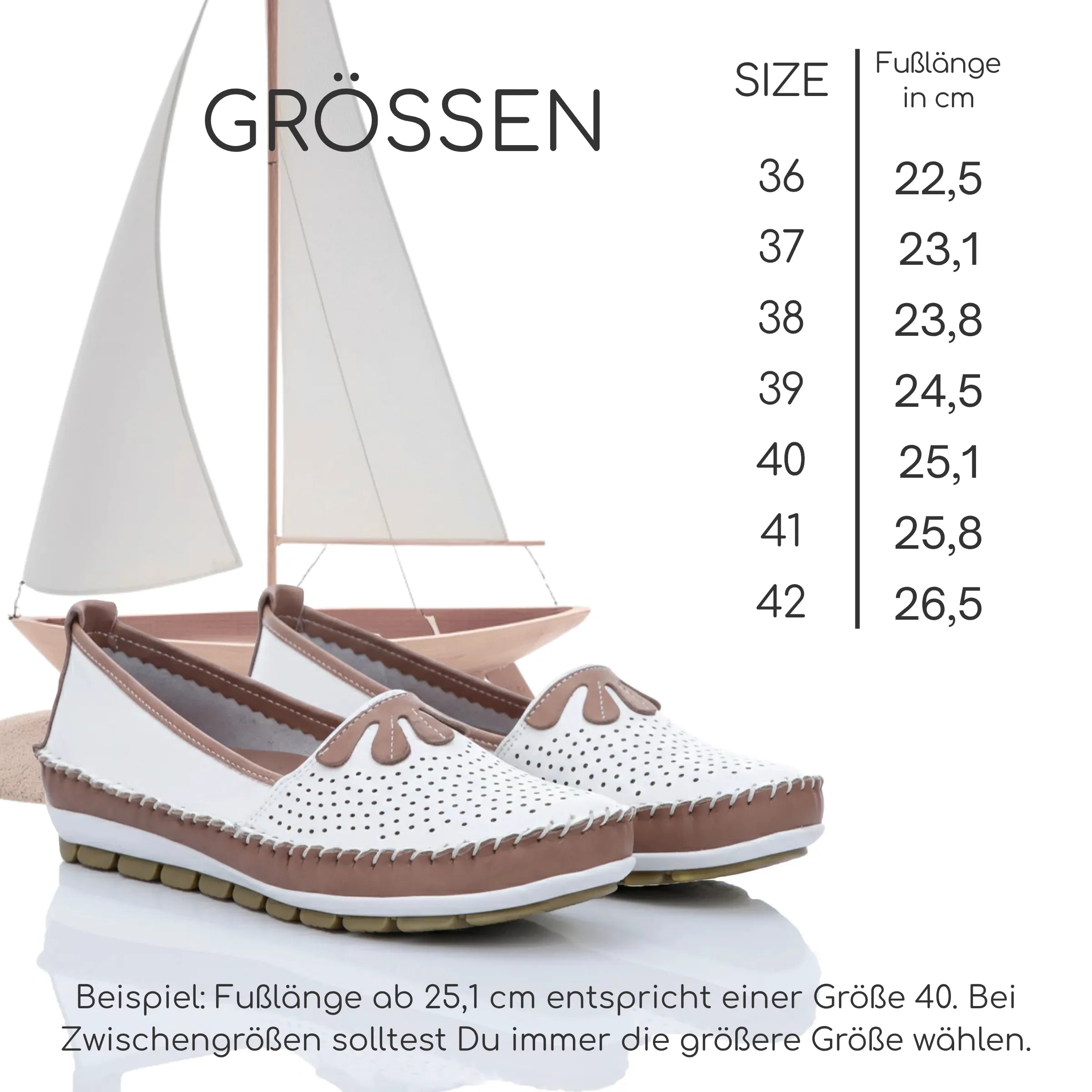 Gemini Damen Slipper weiß - Maritimer Stil