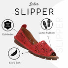 Gemini Damen Slipper rot - Gemini Schuhe