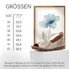 Gemini Damen Slipper gold - Leder-Fußbett, Echtleder, Größentabelle